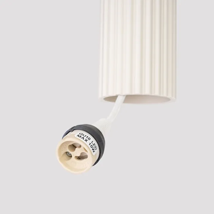 Lampa wisząca Karbon x3 beżowa