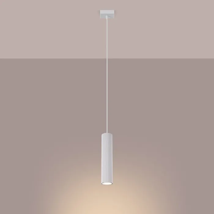 Lampa wisząca Karbon x1 biała