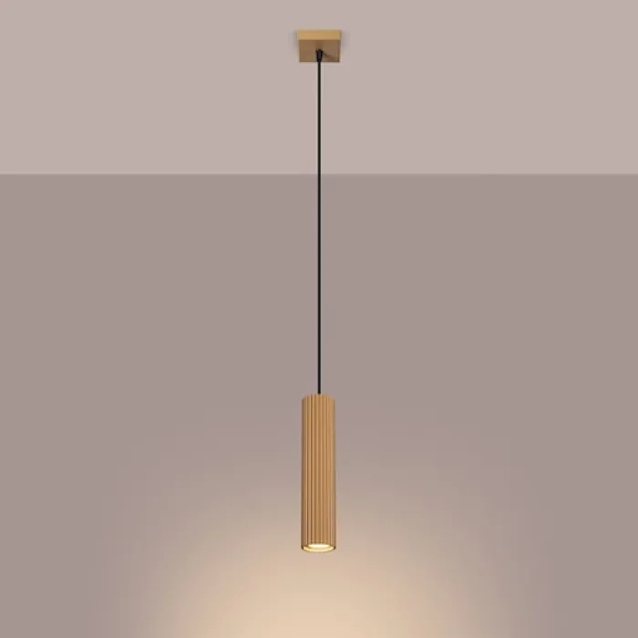 Lampa wisząca Karbon x1 złota