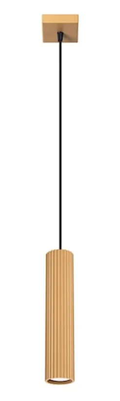 Lampa wisząca Karbon x1 złota
