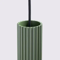 Lampa wisząca Karbon 2 zielona oliwka