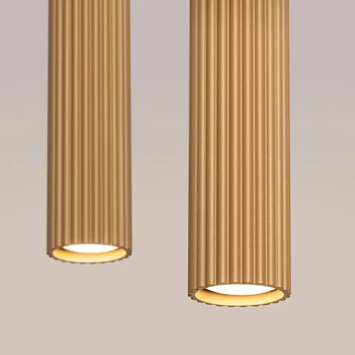 Lampa wisząca Karbon 2 złota