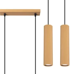 Lampa wisząca Karbon 2 złota