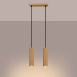 Lampa wisząca Karbon 2 złota