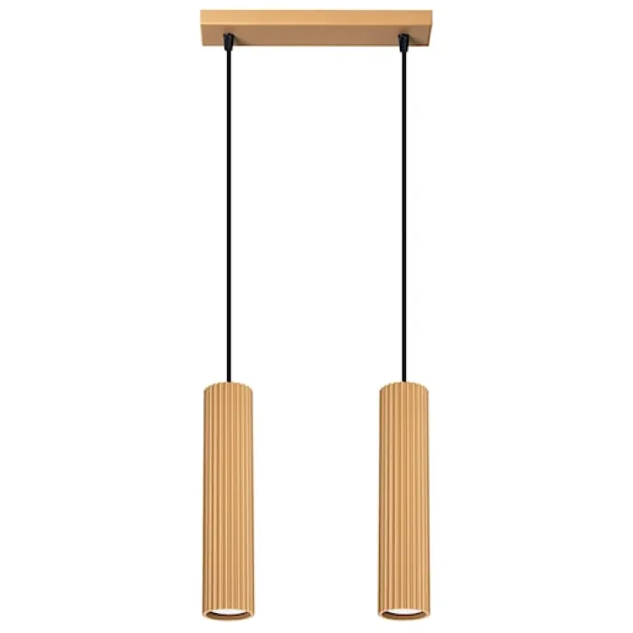 Lampa wisząca Karbon 2 złota