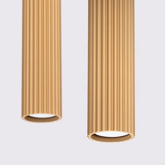 Lampa wisząca Karbon 2 złota
