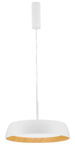 Lampa wisząca Kessov LED brązowo-biała