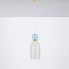 Lampa wisząca Kiands LED x1 niebiesko-złota