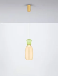 Lampa wisząca Kiands LED x1 zielono-złota