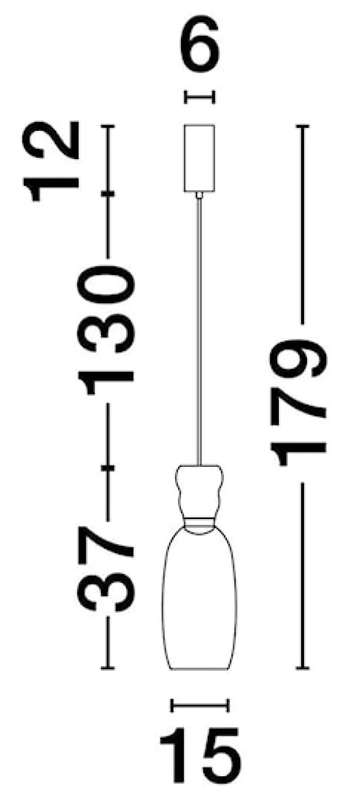 Lampa wisząca Kiands LED x1 zielono-złota