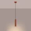 Lampa wisząca Lagos 1 ochra czerwona