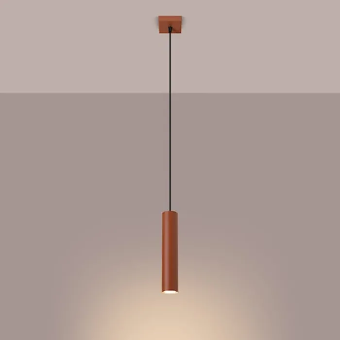 Lampa wisząca Lagos 1 ochra czerwona