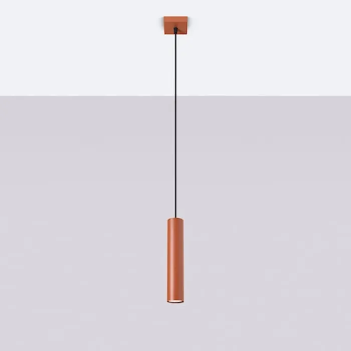 Lampa wisząca Lagos 1 ochra czerwona