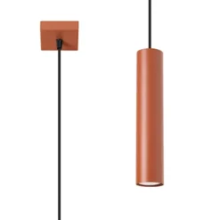 Lampa wisząca Lagos 1 ochra czerwona
