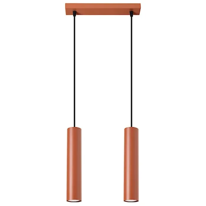 Lampa wisząca Lagos 2 ochra czerwona