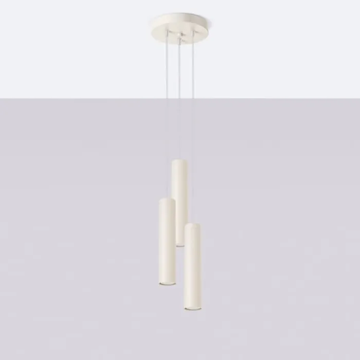 Lampa wisząca Lagos 3P beżowa