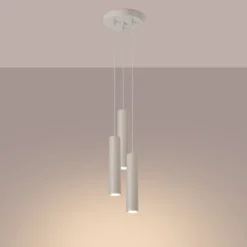 Lampa wisząca Lagos 3P beżowa
