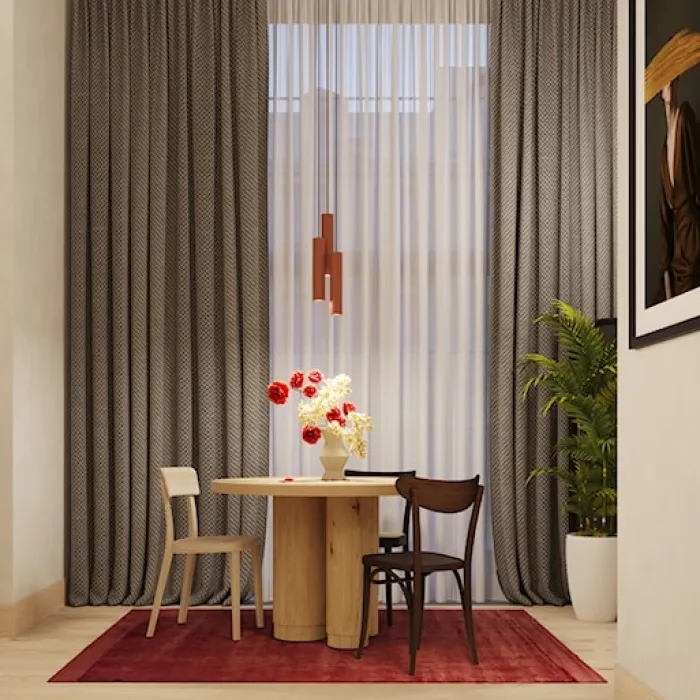 Lampa wisząca Lagos 3P ochra czerwona