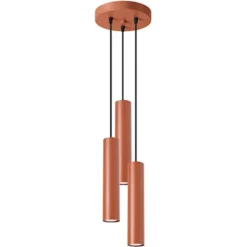 Lampa wisząca Lagos 3P ochra czerwona