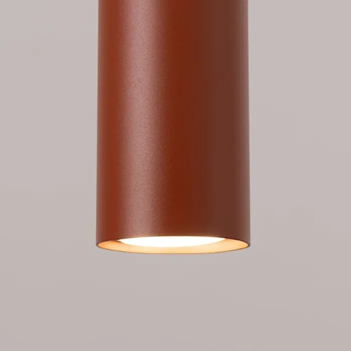 Lampa wisząca Lagos 3P ochra czerwona