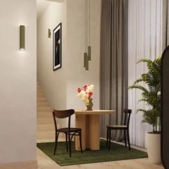 Lampa wisząca Lagos 3P zielona oliwka