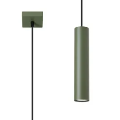 Lampa wisząca Lagos 1 zielona oliwka