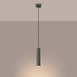 Lampa wisząca Lagos 1 zielona oliwka