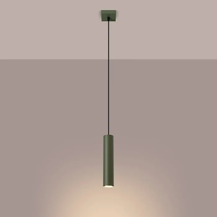 Lampa wisząca Lagos 1 zielona oliwka
