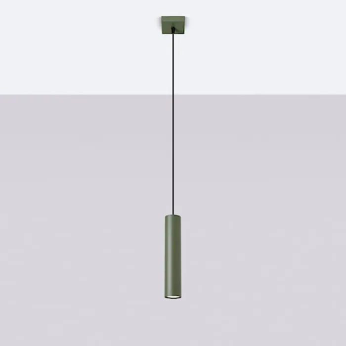 Lampa wisząca Lagos 1 zielona oliwka
