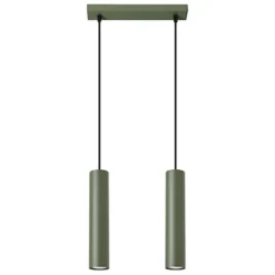 Lampa wisząca Lagos 2 zielona oliwka