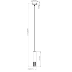 Lampa wisząca Lami 1 biały
