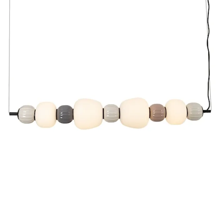 Lampa Wisząca LED Modern x4 brązowa