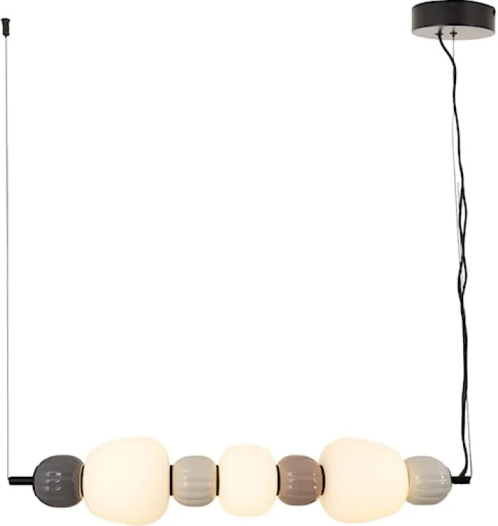 Lampa Wisząca LED Modern x3 brązowa