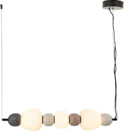 Lampa Wisząca LED Modern x3 brązowa