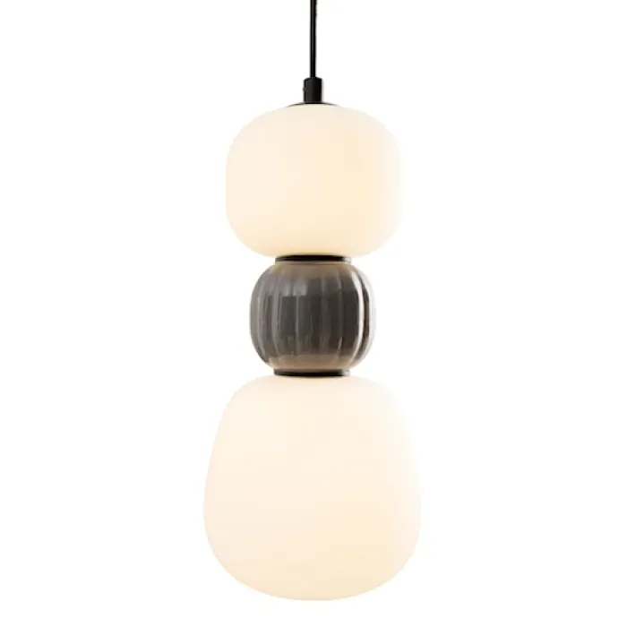 Lampa Wisząca LED Modern x2 ciemny szary