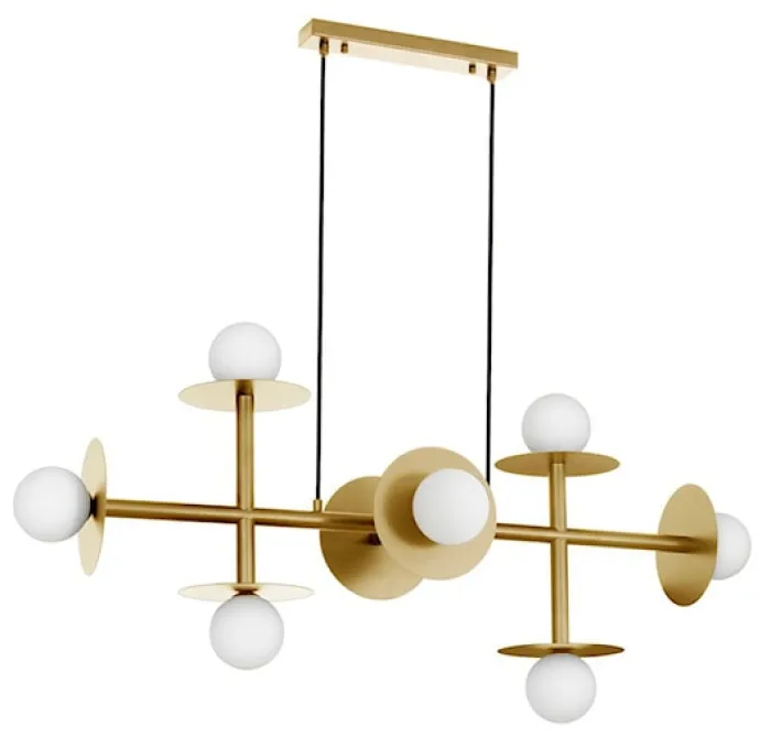 Lampa wisząca Letarian x8 złota