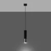 Lampa wisząca Loopez 1 czarny/chrom