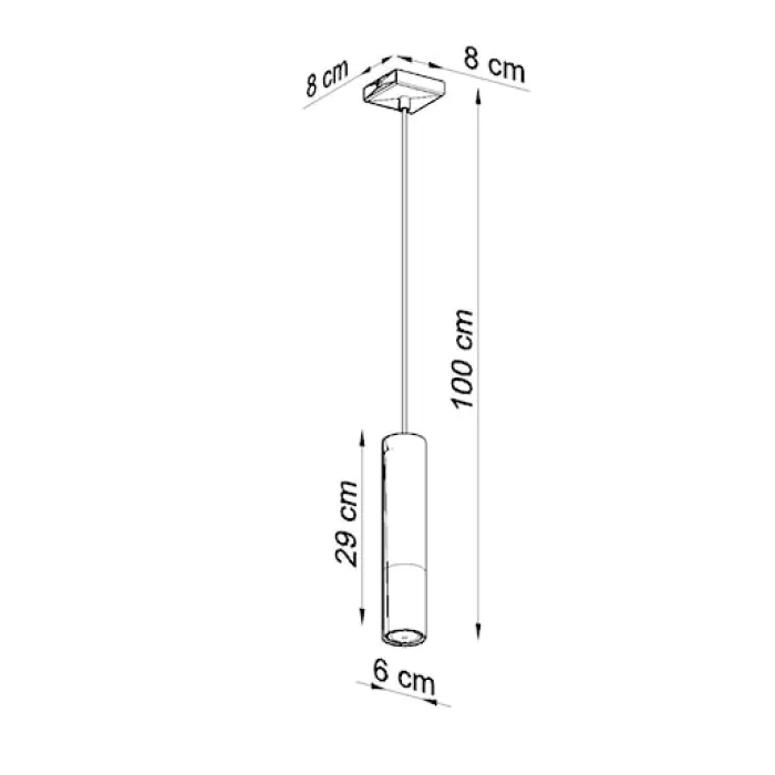 Lampa wisząca Loopez 1 czarny/chrom