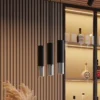 Lampa wisząca Loopez 3L czarny/chrom