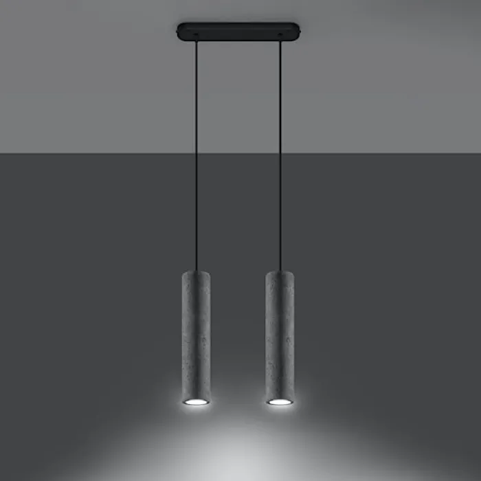 Lampa wisząca Luvo 2 beton
