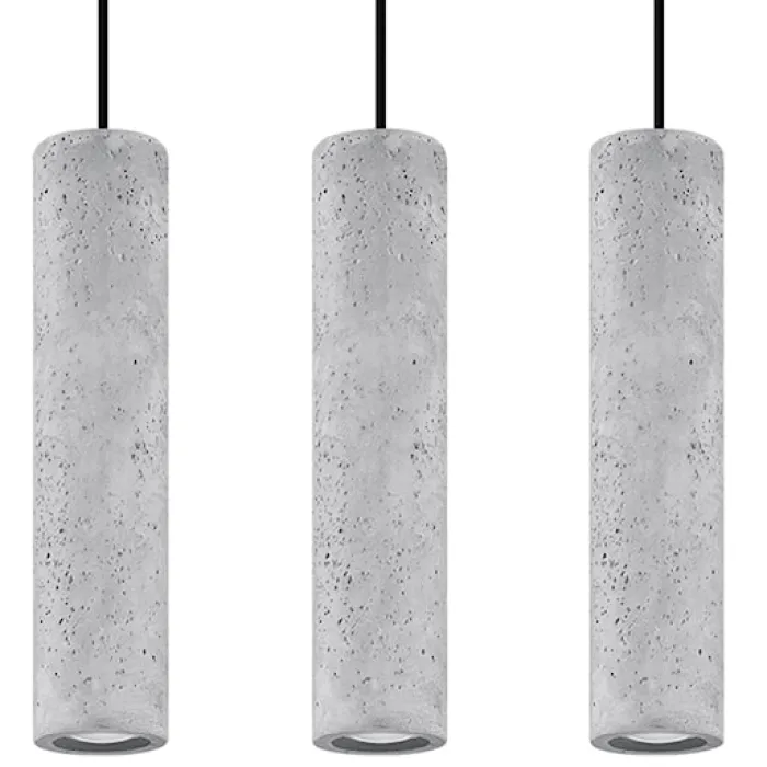 Lampa wisząca Luvo 3L beton