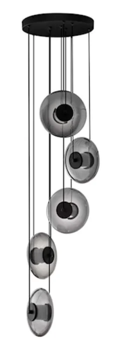 Lampa wisząca Lynoll LED x5 czarna
