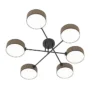 Lampa wisząca Maga x6 czarno-brązowa