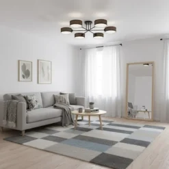 Lampa wisząca Maga x6 czarno-brązowa