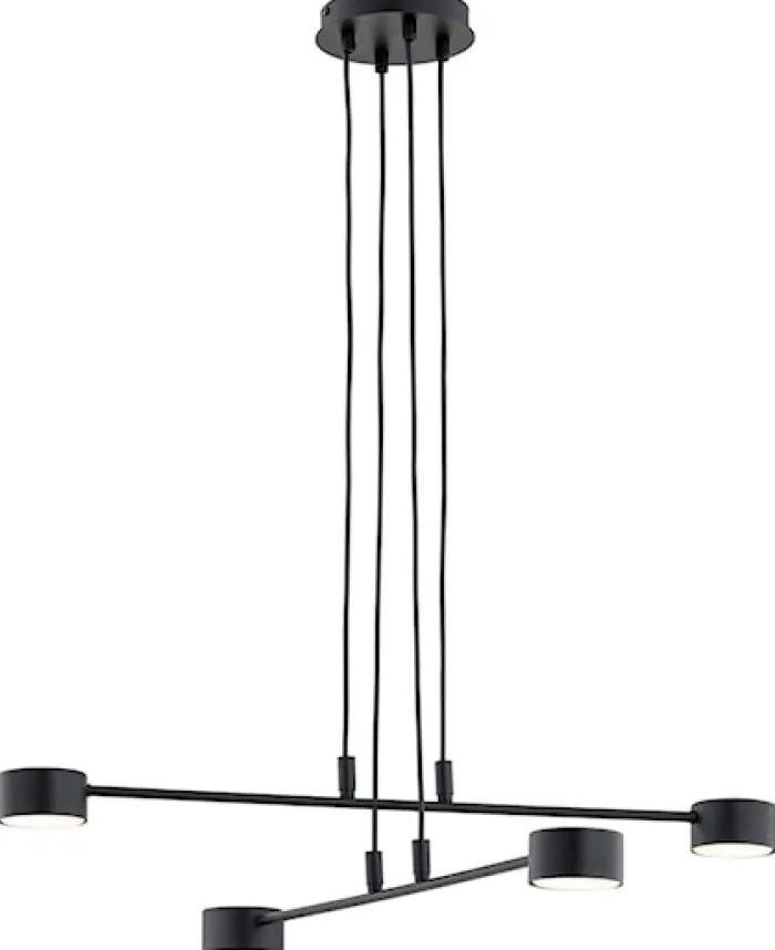 Lampa wisząca Moddus czarna x4