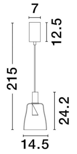Lampa wisząca Morifia II LED szaro-złota