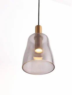 Lampa wisząca Morifia II LED szaro-złota