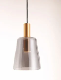 Lampa wisząca Morifia II LED szaro-złota