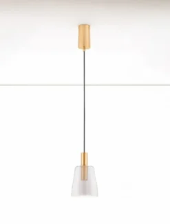 Lampa wisząca Morifia II LED szaro-złota