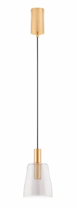 Lampa wisząca Morifia II LED szaro-złota